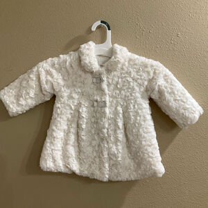 Mayoral Newborn Faux Fur Soft Coat 6–9 Months